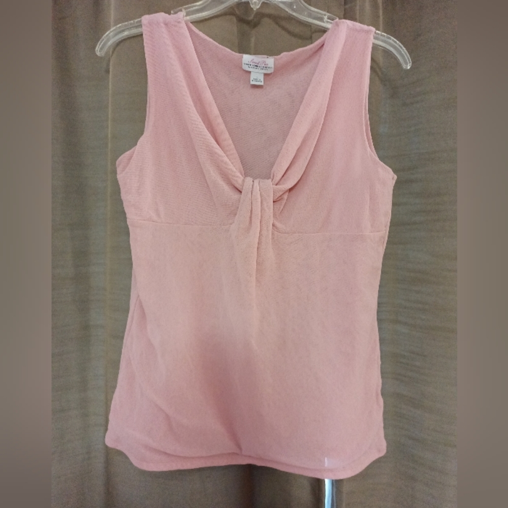 Sweet Pea Pink Tank Blouse Size Large